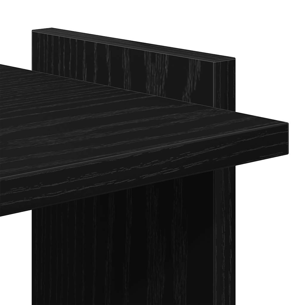 vidaXL Libreria a 3 Ripiani Nera 60x30x120 cm in Legno Multistrato VIDAXL
