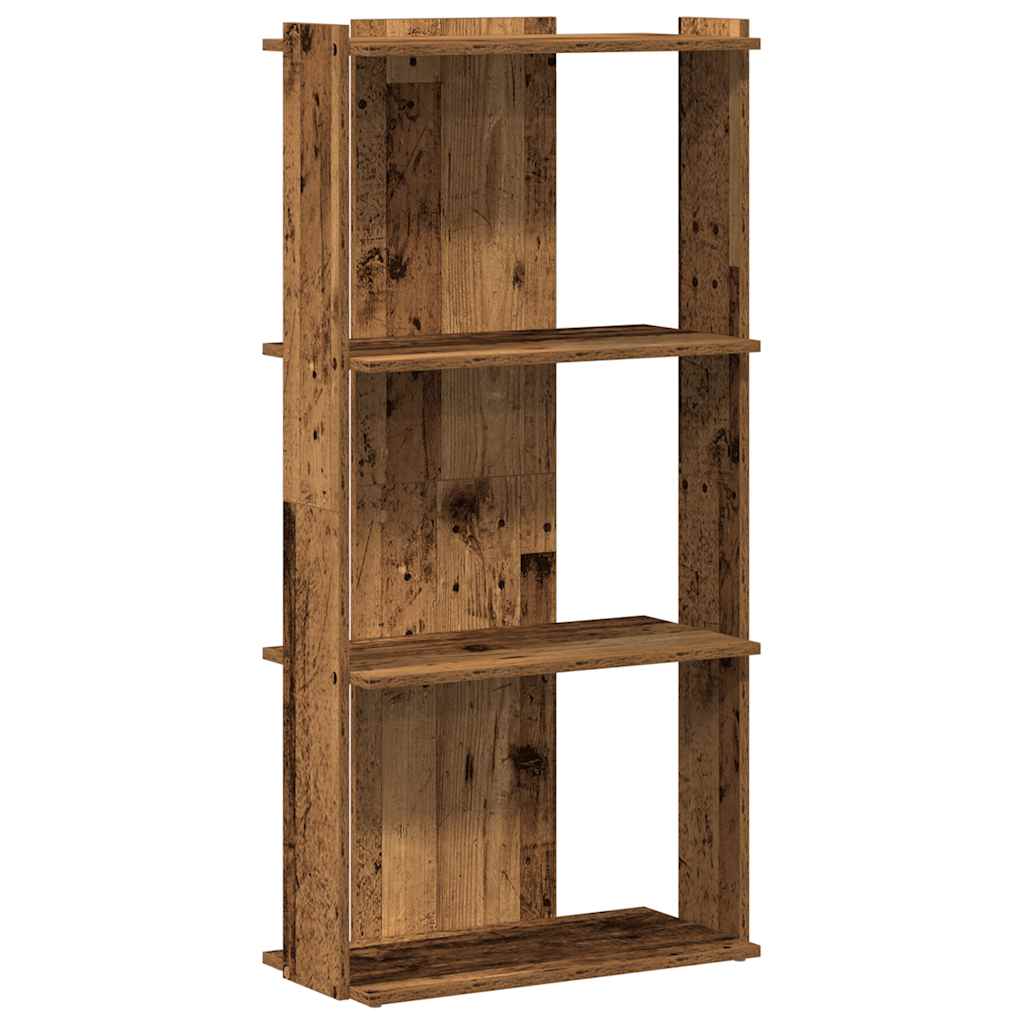 vidaXL Libreria a 3 Ripiani Legno Vecchio 60x30x120 cm in Truciolato VIDAXL