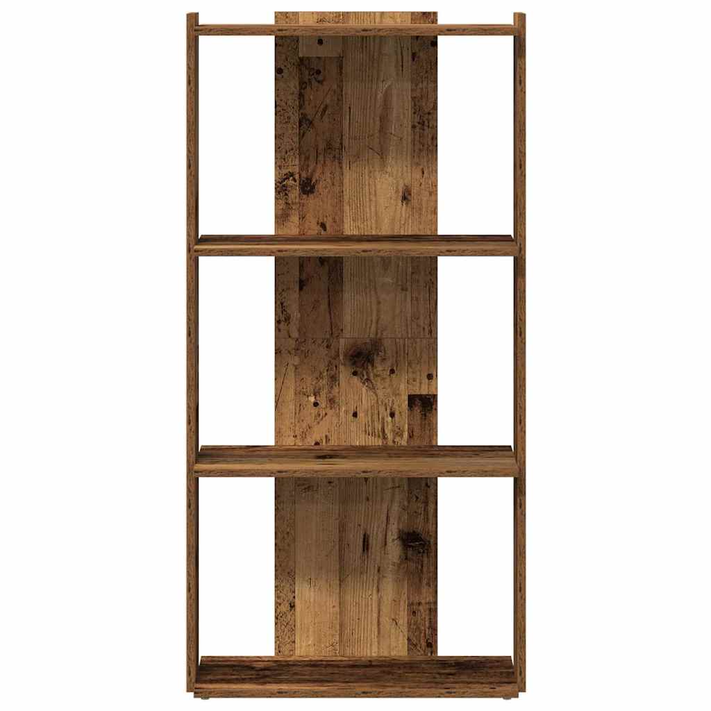 vidaXL Libreria a 3 Ripiani Legno Vecchio 60x30x120 cm in Truciolato VIDAXL