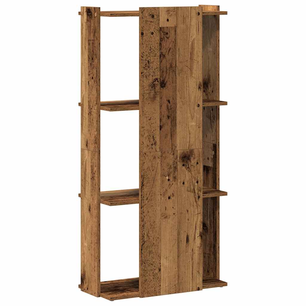 vidaXL Libreria a 3 Ripiani Legno Vecchio 60x30x120 cm in Truciolato VIDAXL