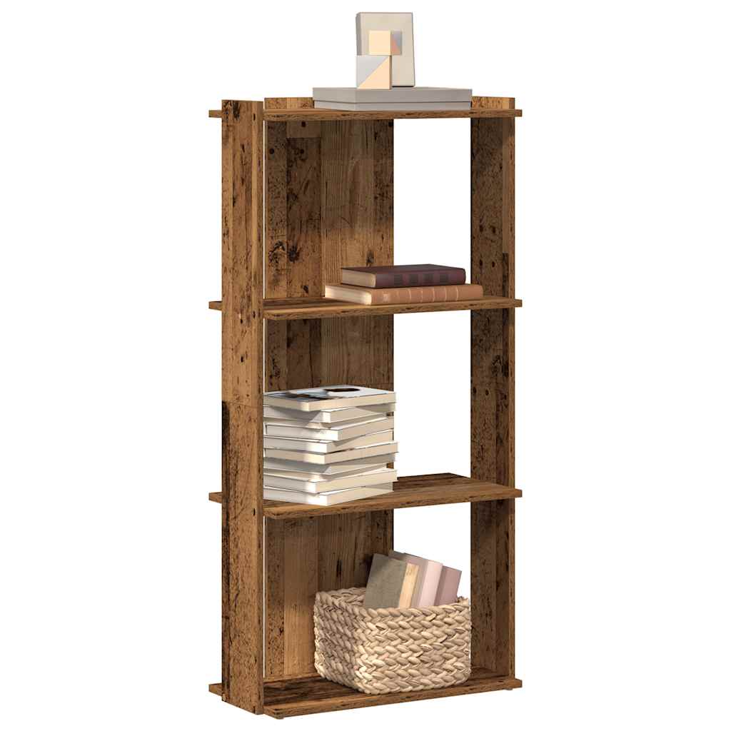 vidaXL Libreria a 3 Ripiani Legno Vecchio 60x30x120 cm in Truciolato VIDAXL