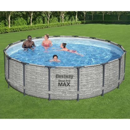Bestway Piscina Power Steel Rotonda 488x122 cm BESTWAY