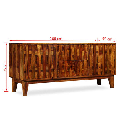 vidaXL Credenza in Legno Massello di Sheesham 160x45x70 cm VIDAXL