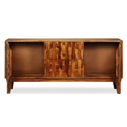 vidaXL Credenza in Legno Massello di Sheesham 160x45x70 cm VIDAXL