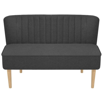 vidaXL Divano in Tessuto 117x55,5x77 cm Grigio Scuro