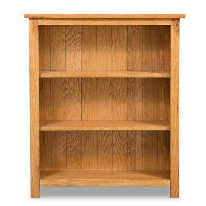 vidaXL Libreria a 3 Ripiani 70x22,5x82 cm in Massello di Rovere