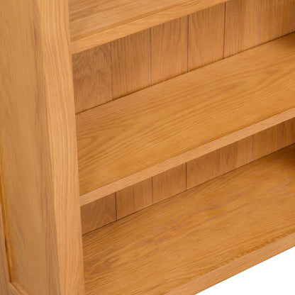 vidaXL Libreria a 3 Ripiani 70x22,5x82 cm in Massello di Rovere