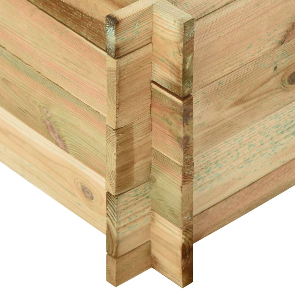 vidaXL Fioriera Giardino Letto Vegetale in Legno di Pino 120x120x40cm