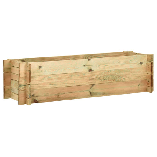 vidaXL Fioriera Giardino Letto Vegetale in Legno Impregnato 120 cm VIDAXL