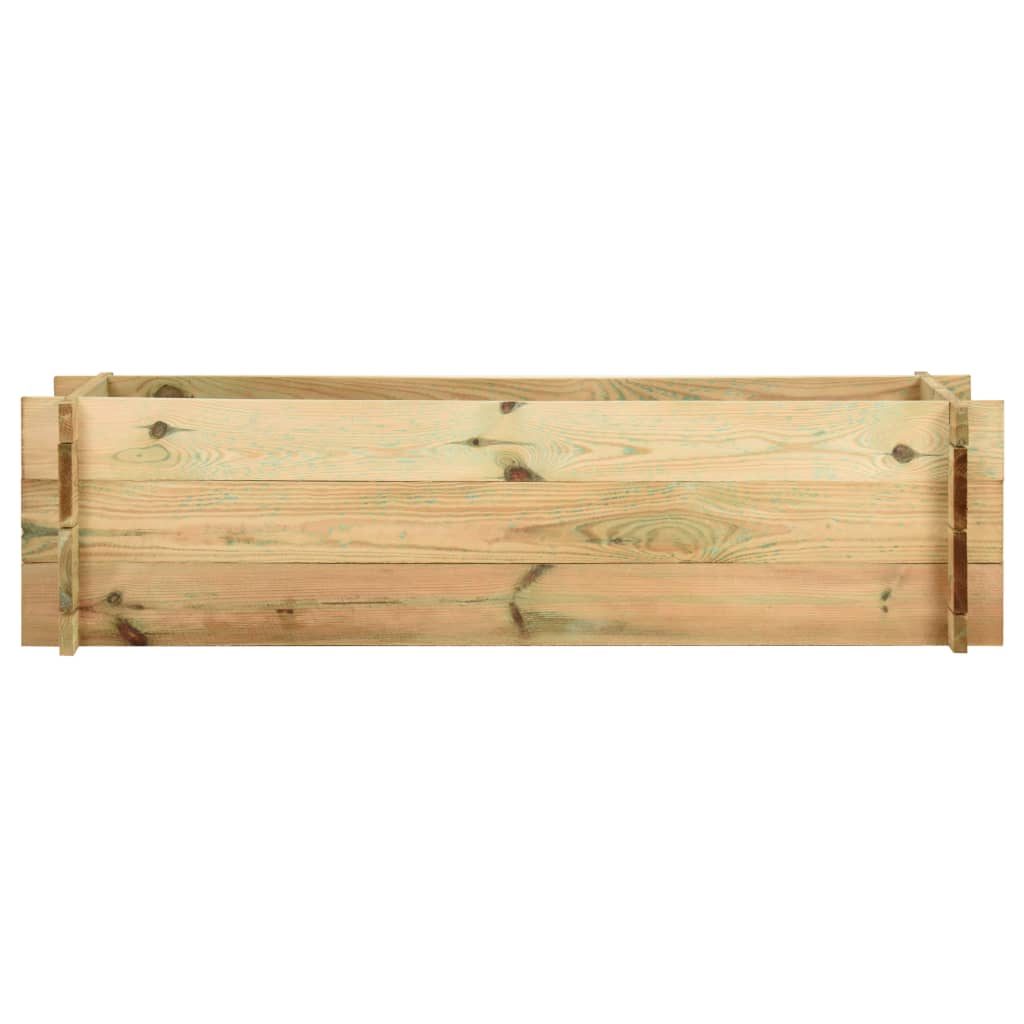vidaXL Fioriera Giardino Letto Vegetale in Legno Impregnato 120 cm VIDAXL