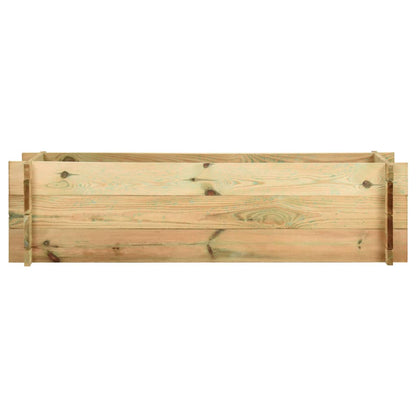 vidaXL Fioriera Giardino Letto Vegetale in Legno Impregnato 120 cm VIDAXL