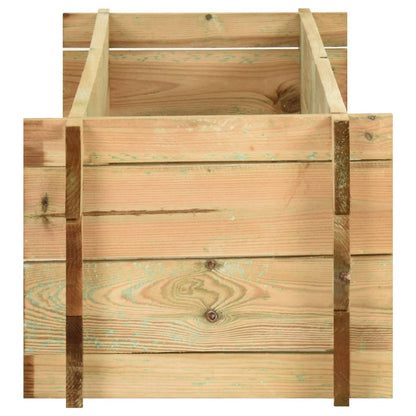 vidaXL Fioriera Giardino Letto Vegetale in Legno Impregnato 120 cm VIDAXL