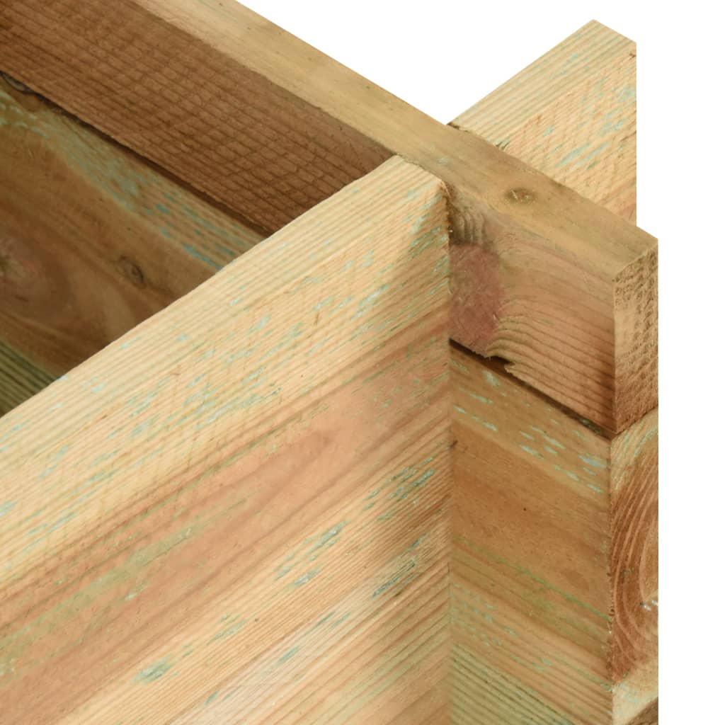 vidaXL Fioriera Giardino Letto Vegetale in Legno Impregnato 120 cm VIDAXL