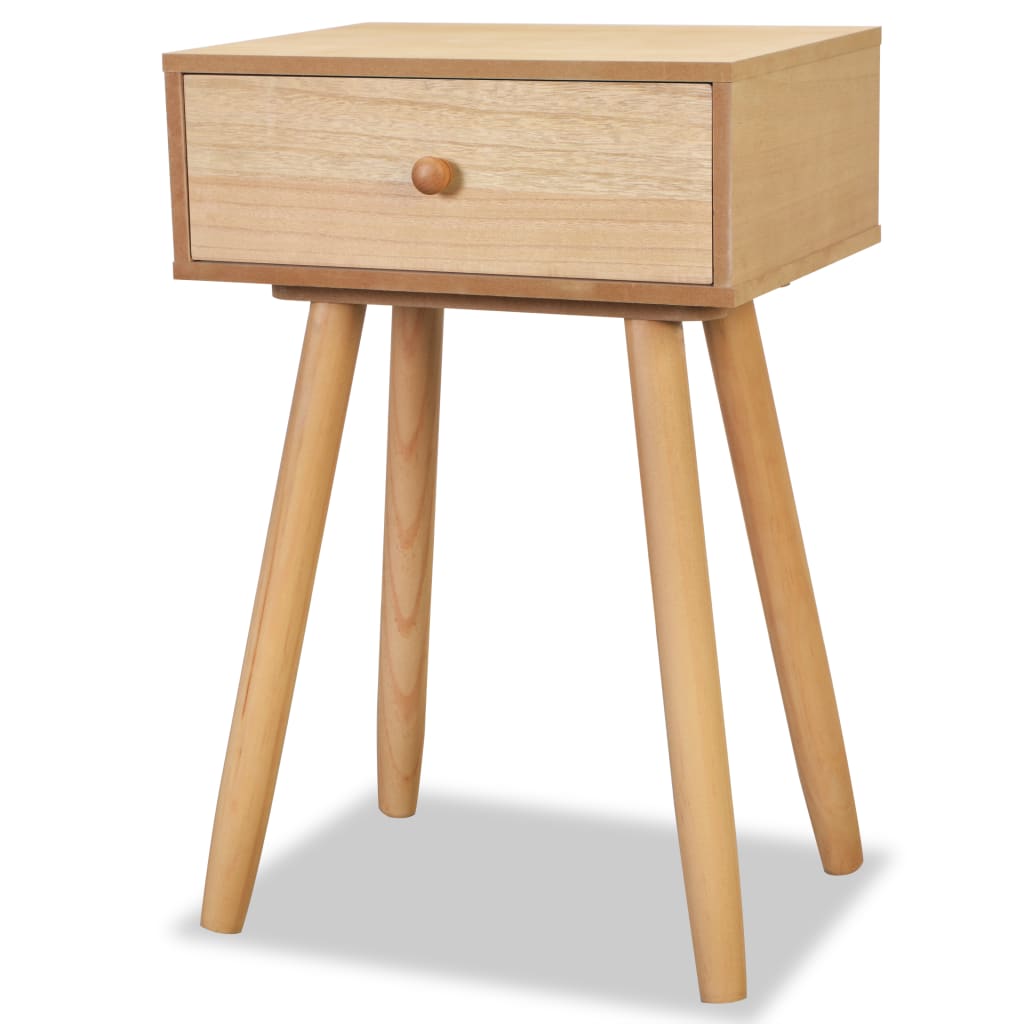 vidaXL Comodini Set 2 pz in Massello di Pino 40x30x61 cm Marroni