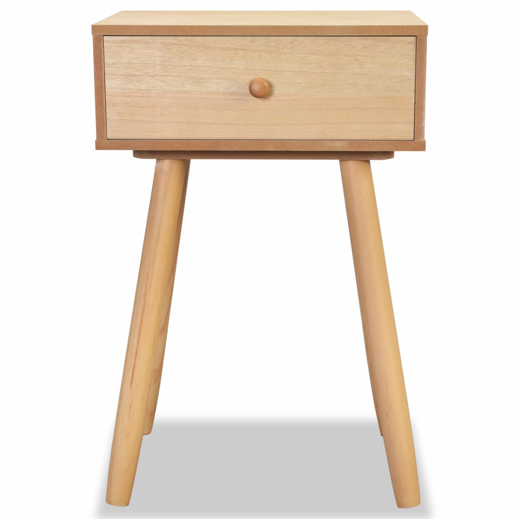 vidaXL Comodini Set 2 pz in Massello di Pino 40x30x61 cm Marroni