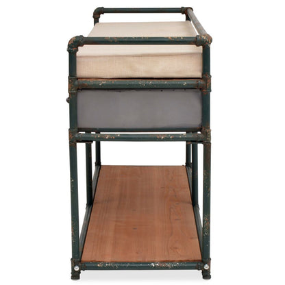 vidaXL Cassapanca con Cuscino 107,5x34,5x59 cm