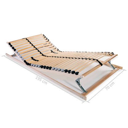 vidaXL Rete a Doghe 7 Zone senza Materasso con 28 Doghe 70x200 cm