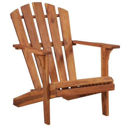 vidaXL Sedia da Giardino Adirondack con Poggiapiedi Massello di Acacia