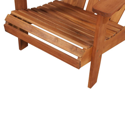 vidaXL Sedia da Giardino Adirondack con Poggiapiedi Massello di Acacia