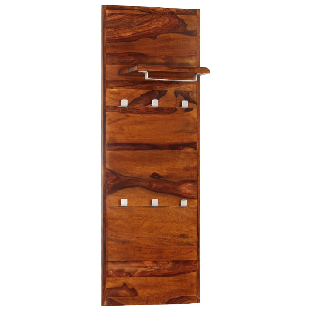 vidaXL Appendiabiti in Legno Massello di Sheesham 118x40 cm