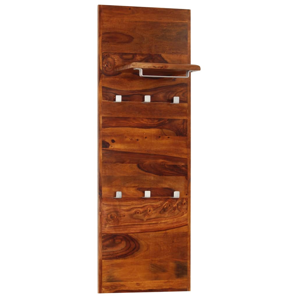 vidaXL Appendiabiti in Legno Massello di Sheesham 118x40 cm