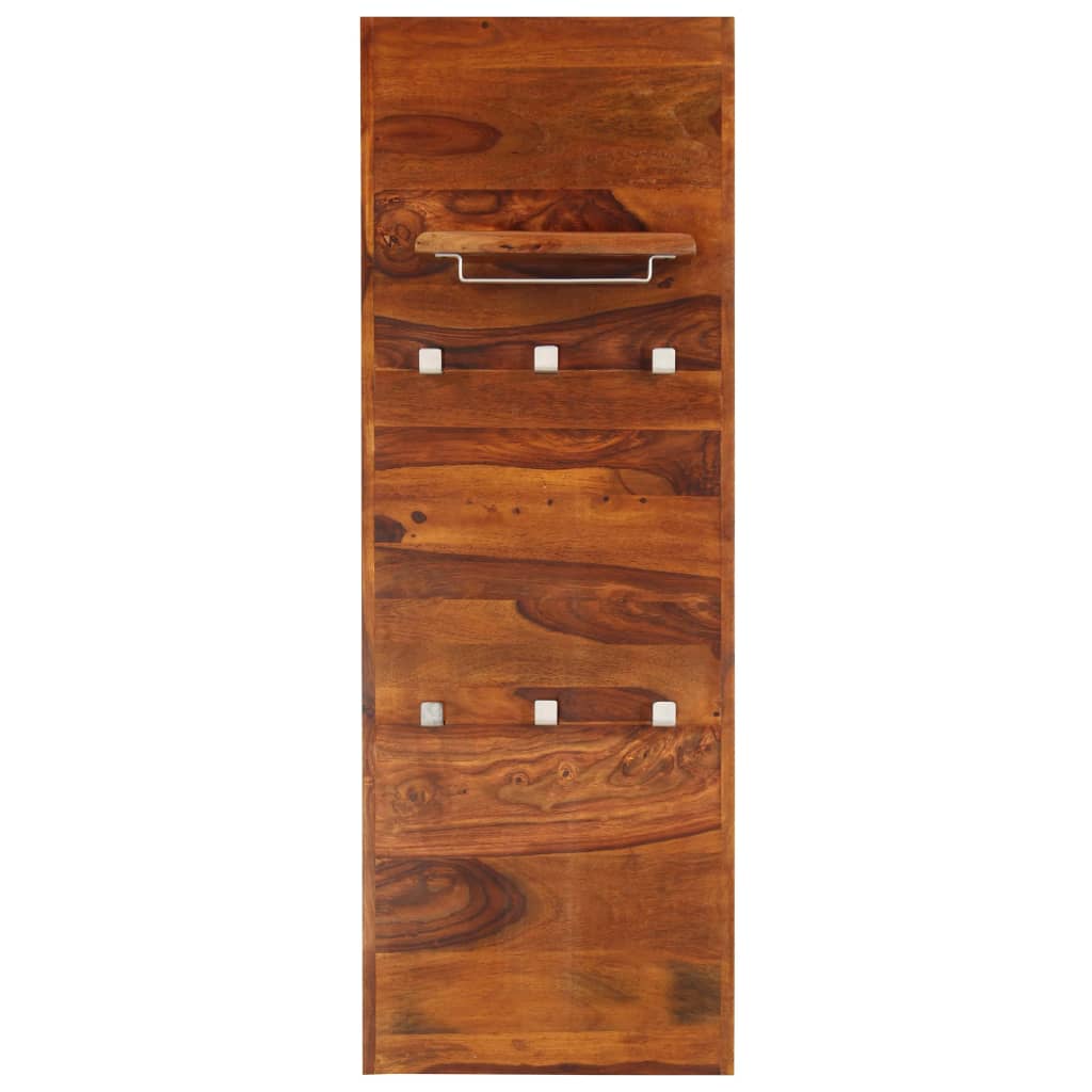 vidaXL Appendiabiti in Legno Massello di Sheesham 118x40 cm
