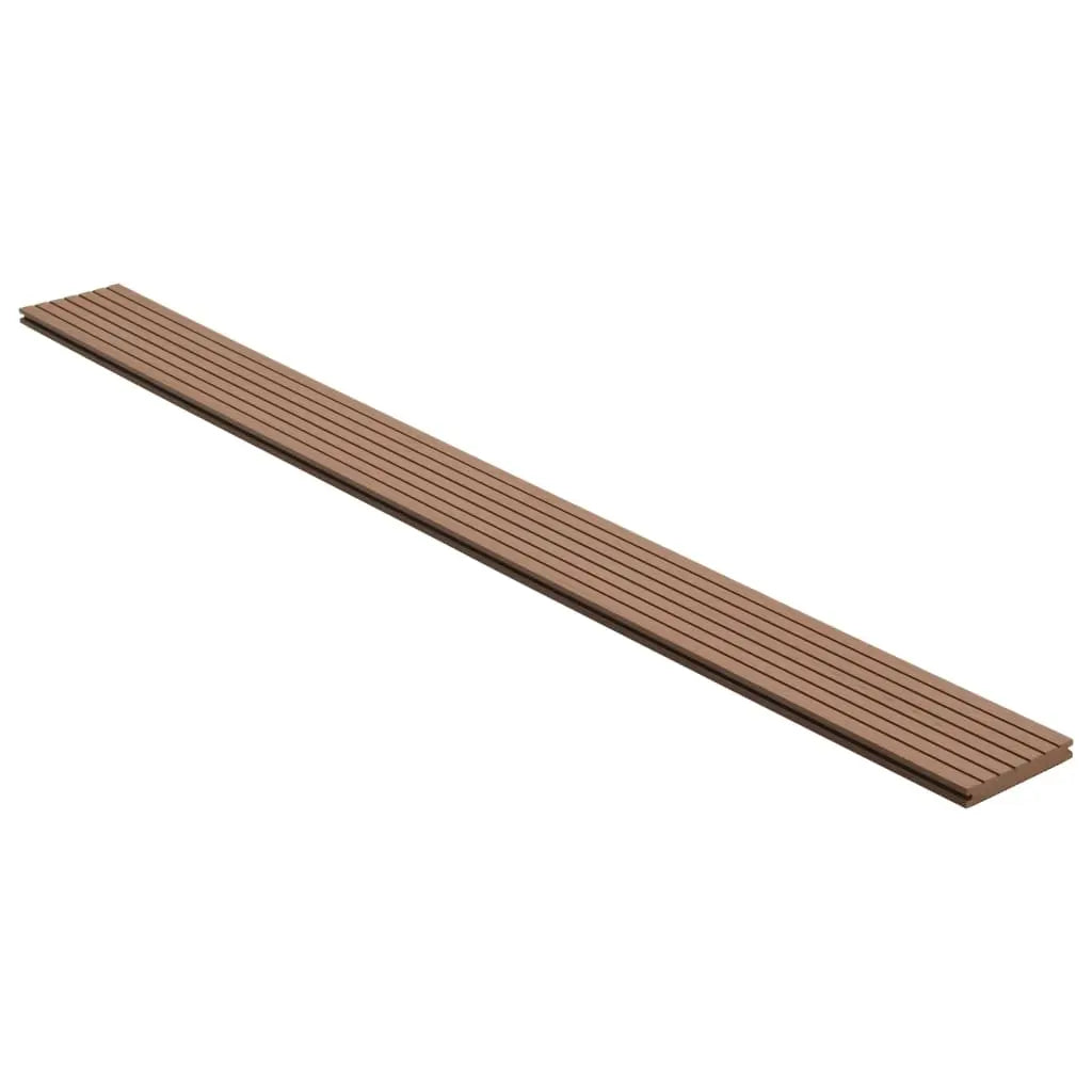 vidaXL Pavimento Esterni WPC Pieno Accessori 10m² 2,2m Marrone Chiaro VIDAXL
