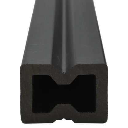 vidaXL Pavimento per Esterni in WPC Pieno Accessori 20 m² 2,2 m Grigio VIDAXL