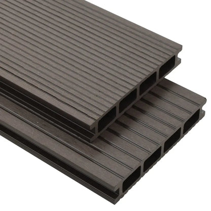 vidaXL Pavimento Esterni in WPC Cavo Accessori 10m² 2,2m Marrone Scuro VIDAXL