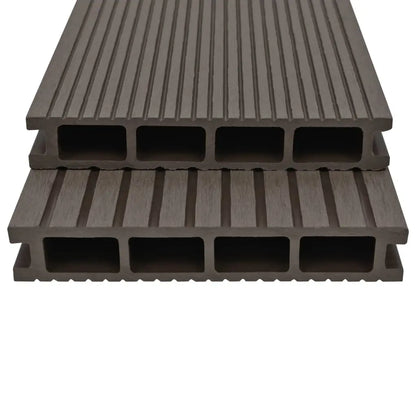 vidaXL Pavimento Esterni in WPC Cavo Accessori 10m² 2,2m Marrone Scuro VIDAXL