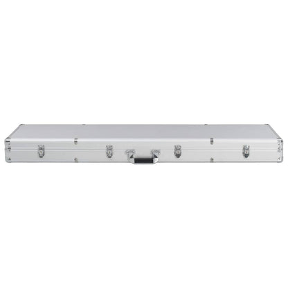 vidaXL Custodia per Pistola Argento 134x35x12 cm in Alluminio