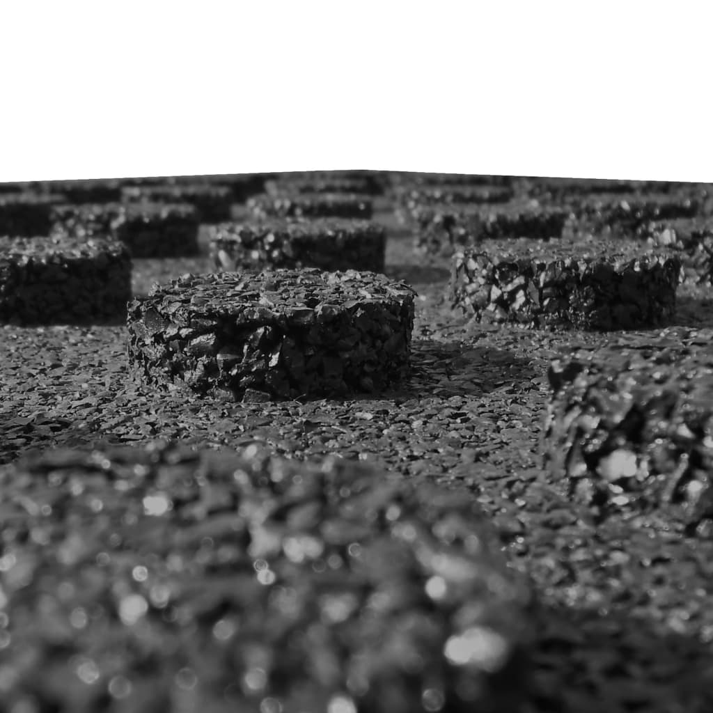 vidaXL Piastrelle Anticaduta 6 pz in Gomma 50x50x3 cm Nero