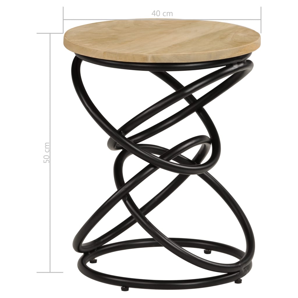 vidaXL Tavolino di Servizio in Legno Massello di Mango 40x50 cm