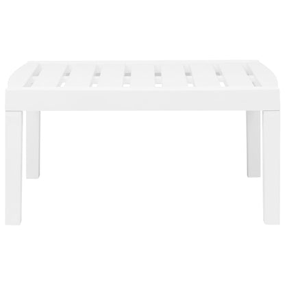 vidaXL Set Salotto da Giardino 3 pz in Plastica Bianco