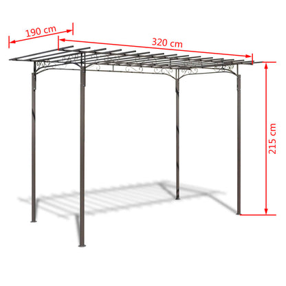 Arco pergola da giardino per rose in acciaio decorazione giardino