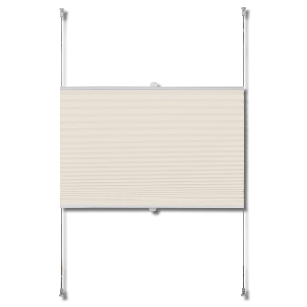 Tenda plissè 100x125cm Crema