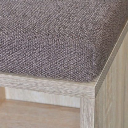 vidaXL Panchina con Scarpiera con 10 Scomparti Colore Rovere