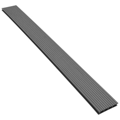 vidaXL Pavimento per Esterni in WPC con Accessori 20 m² 2,2 m Grigio VIDAXL