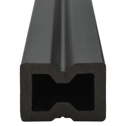 vidaXL Pavimento per Esterni in WPC con Accessori 20 m² 2,2 m Grigio VIDAXL