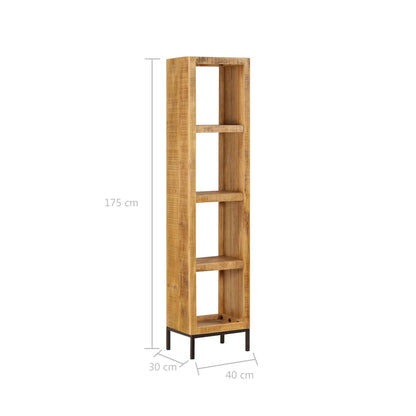 vidaXL Libreria 40x30x175 cm in Legno Massello di Mango