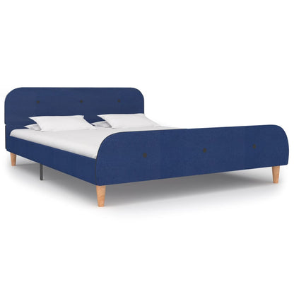 vidaXL Giroletto senza Materasso Blu 140x200 cm in Tessuto