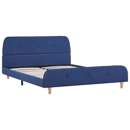 vidaXL Giroletto senza Materasso Blu 140x200 cm in Tessuto