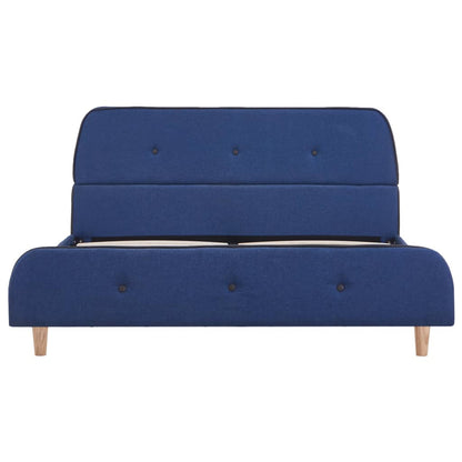 vidaXL Giroletto senza Materasso Blu 140x200 cm in Tessuto