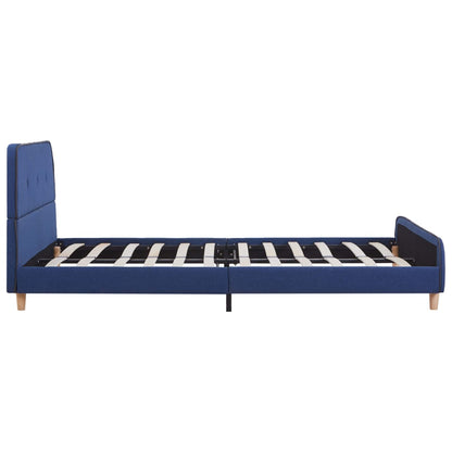 vidaXL Giroletto senza Materasso Blu 140x200 cm in Tessuto