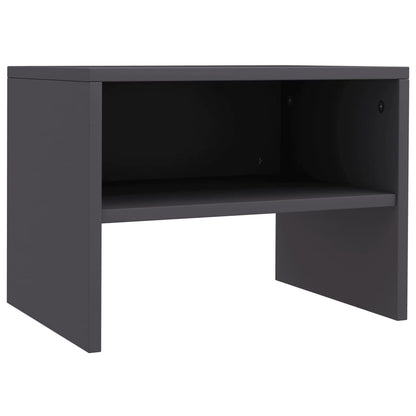 vidaXL Comodini 2 pz Grigi 40x30x30 cm in Legno Multistrato
