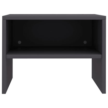 vidaXL Comodini 2 pz Grigi 40x30x30 cm in Legno Multistrato