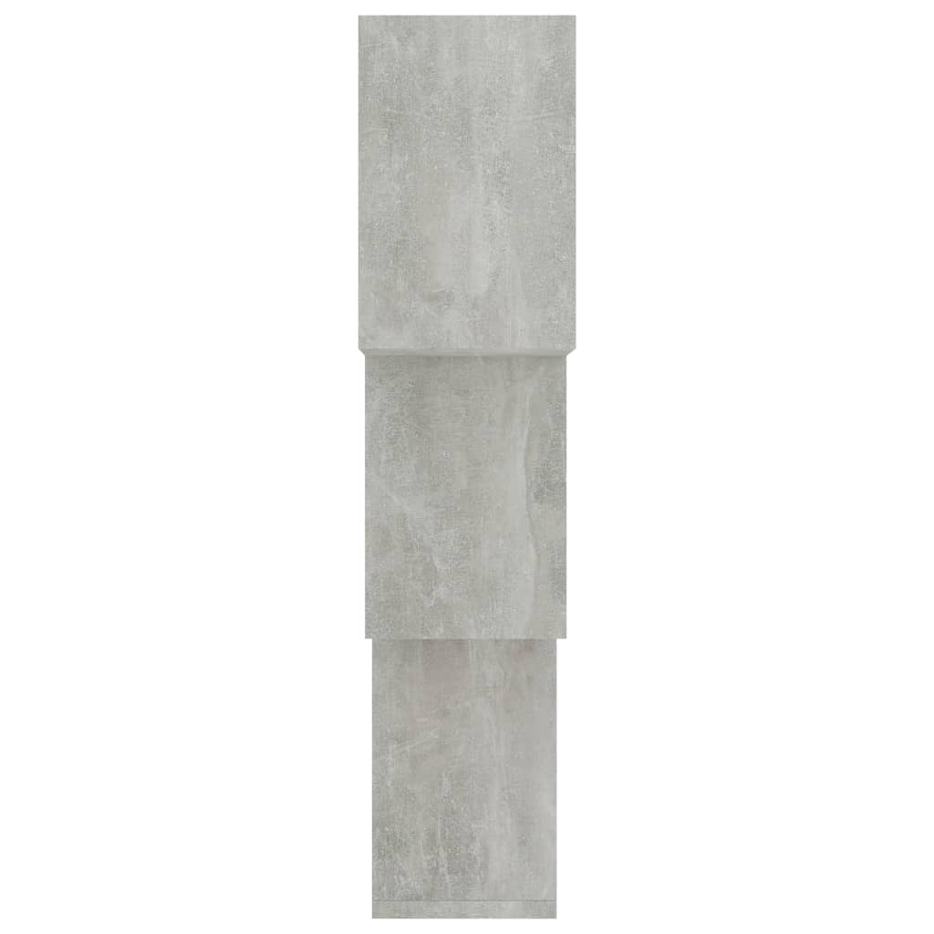 vidaXL Mensole a Muro Cubiche Grigio Cemento 68x15x68cm Multistrato