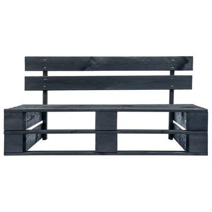 vidaXL Divano da Giardino a Pallet e Cuscini Rossi Legno di Pino VIDAXL