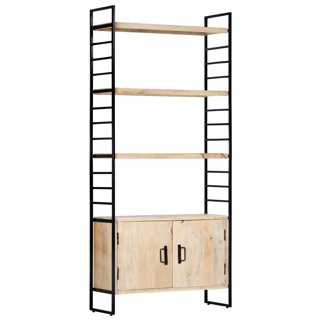 vidaXL Libreria a 4 Livelli 80x30x180 cm in Legno Massello di Mango