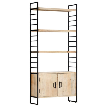 vidaXL Libreria a 4 Livelli 80x30x180 cm in Legno Massello di Mango